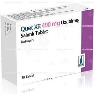 QUET XR 400 MG UZATILMIS SALIMLI 30 TABLET 1 QUET XR 400 MG UZATILMIS SALIMLI 30 TABLET 24895