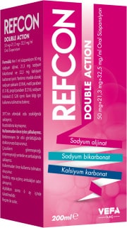 REFCON LIKIT 50 MG+26,7 MG+16 MG/ML ORAL SUSPANSIYON (200 ML) 1 REFCON LIKIT 50 MG267 MG16 MG ML ORAL SUSPANSIYON 200 ML 24966