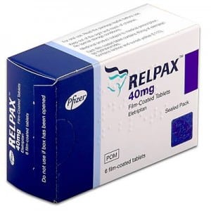 RELPAX 40 MG 6 FILM TABLET 1 RELPAX 40 MG 6 FILM TABLET 33880