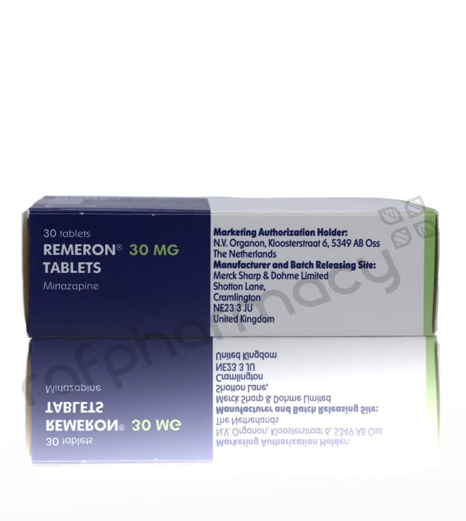 REMERON 30 MG 14 FILM TABLET 1 REMERON 30 MG 14 FILM TABLET 33885