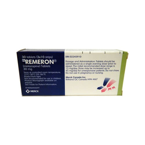REMERON 45 MG 28 TABLET 1 REMERON 45 MG 28 TABLET 33887