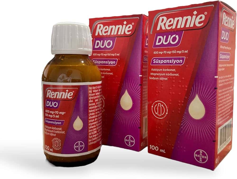 RENNIE DUO 600 MG+70 MG+150 MG/5 ML SUSPANSIYON (200 ML) 1 RENNIE DUO 600 MG70 MG150 MG 5 ML SUSPANSIYON 200 ML 25008