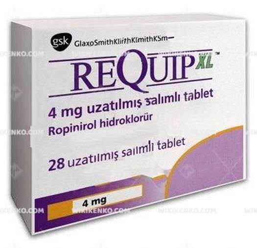 REQUIP XL 4 MG UZATILMIS SALIMLI 28 TABLET 1 REQUIP XL 4 MG UZATILMIS SALIMLI 28 TABLET 25017
