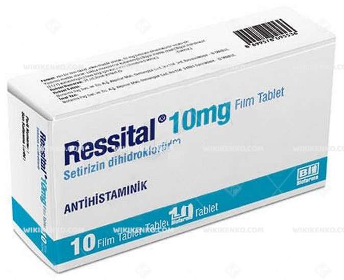 RESSITAL 10 MG 10 TABLET 1 RESSITAL 10 MG 10 TABLET 33999