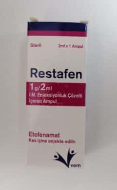RESTAFEN 1 G/2 ML IM ENJEKSIYONLUK COZELTI ICEREN 1 AMPUL 1 RESTAFEN 1 G 2 ML IM ENJEKSIYONLUK COZELTI ICEREN 1 AMPUL 25052