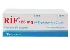 RIF 125 MG IM ENJEKSIYONLUK COZELTI 1 AMPUL 25102