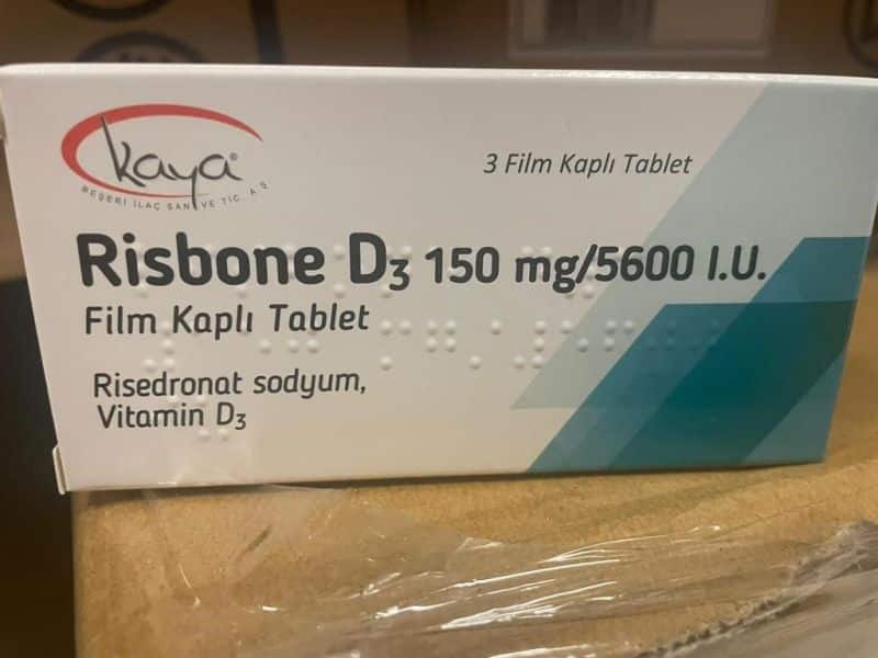 RISBONE D3 150 MG/5600 I.U. FILM KAPLI TABLET (3 FILM TABLET) 1 RISBONE D3 150 MG 5600 I.U. FILM KAPLI TABLET 3 FILM TABLET 25162