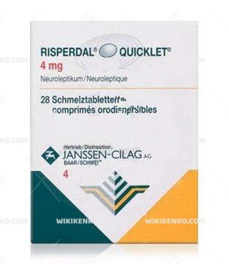 RISPERDAL QUICKLET 4 MG 28 AGIZDA COZUNUR TABLET 1 RISPERDAL QUICKLET 4 MG 28 AGIZDA COZUNUR TABLET 34123