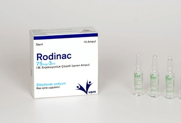 RODINAC 75 MG/3 ML IM ENJEKSIYON ICIN COZELTI ICEREN 10 AMPUL 1 RODINAC 75 MG 3 ML IM ENJEKSIYON ICIN COZELTI ICEREN 10 AMPUL 34178