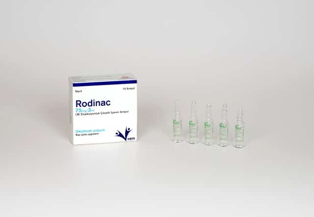 RODINAC 75 MG/3 ML IM ENJEKSIYON ICIN COZELTI ICEREN 4 AMPUL 1 RODINAC 75 MG 3 ML IM ENJEKSIYON ICIN COZELTI ICEREN 4 AMPUL 34179