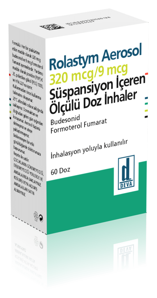 ROLASTYM AEROSOL 160 MCG/4,5 MCG OLCULU 60 DOZ INHALER 1 ROLASTYM AEROSOL 160 MCG 45 MCG OLCULU 60 DOZ INHALER 25197