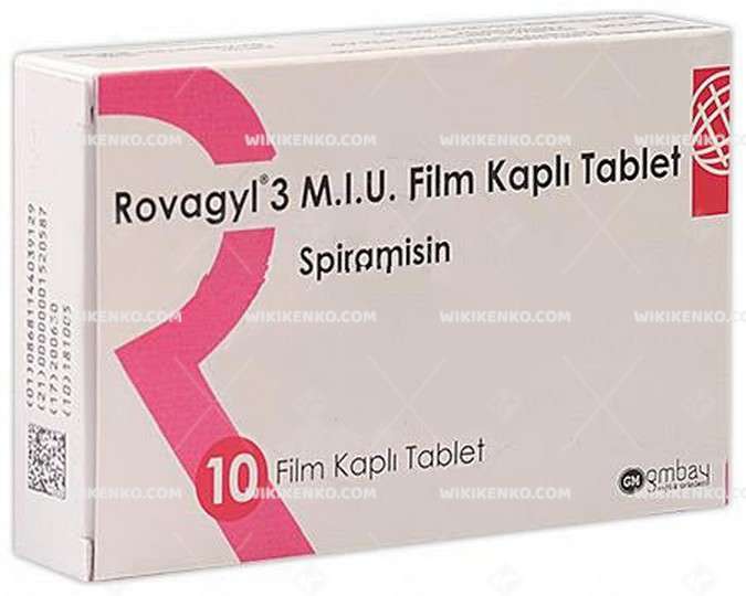 ROVAGYL 3 MIU 10 FILM KAPLI TABLET 1 ROVAGYL 3 MIU 10 FILM KAPLI TABLET 34260