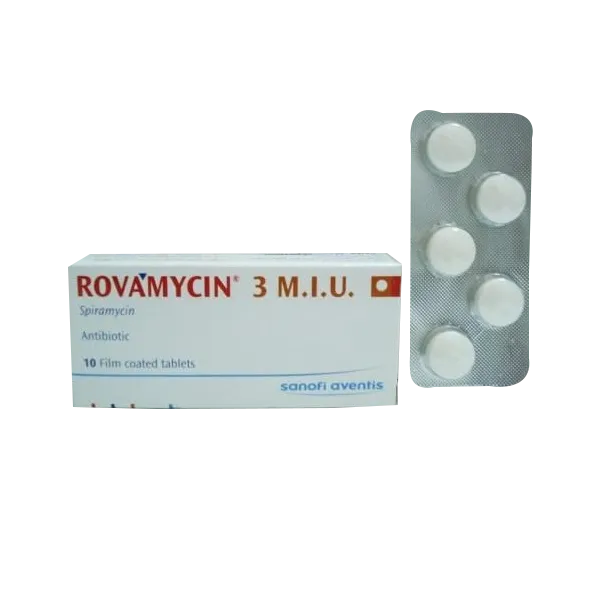 ROVAMYCINE 3 MIU 10 TABLET 1 ROVAMYCINE 3 MIU 10 TABLET 34264