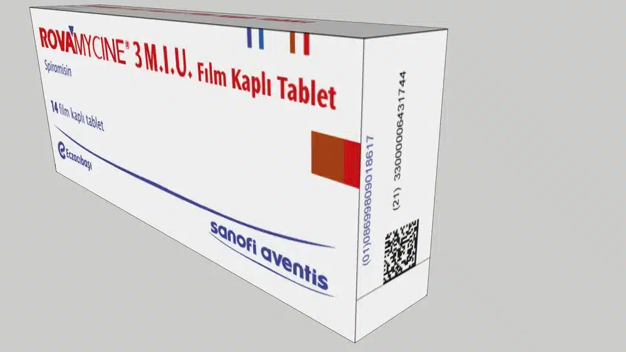 ROVAMYCINE 3 MIU 14 TABLET 1 ROVAMYCINE 3 MIU 14 TABLET 34268