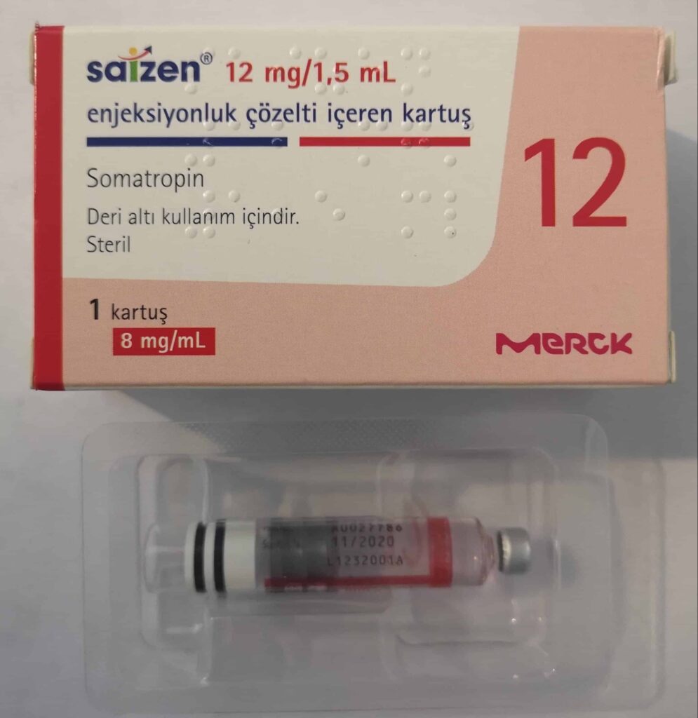 SAIZEN 12 MG/1,5 ML ENJEKSIYONLUK COZELTI ICEREN KARTUS 1 SAIZEN 12 MG 15 ML ENJEKSIYONLUK COZELTI ICEREN KARTUS 25250