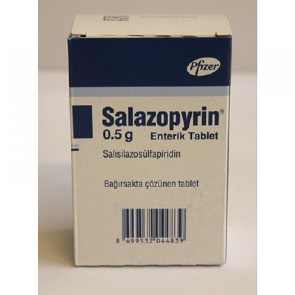 SALAZOPYRIN 500 MG 50 ENTERIK TABLET 1 SALAZOPYRIN 500 MG 50 ENTERIK TABLET 34306