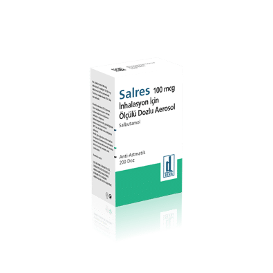 SALRES 100 MCG INHALASYON ICIN OLCULU DOZLU AEROSOL 200 DOZ 1 SALRES 100 MCG INHALASYON ICIN OLCULU DOZLU AEROSOL 200 DOZ 25256