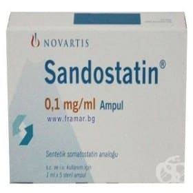 SANDOSTATIN 0,1 MG 5 AMPUL 1 SANDOSTATIN 01 MG 5 AMPUL 25265