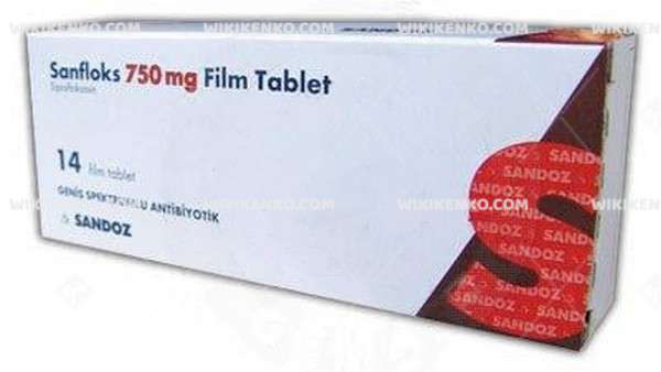 SANFLOKS 750 MG 14 FILM TABLET 1 SANFLOKS 750 MG 14 FILM TABLET 34335