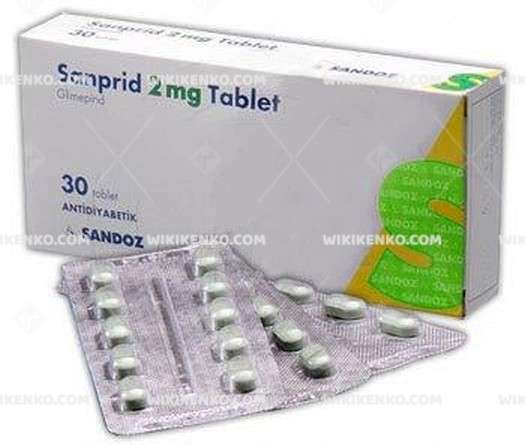 SANPRID 2 MG 30 TABLET 1 SANPRID 2 MG 30 TABLET 34345