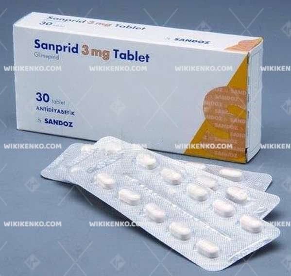 SANPRID 3 MG 30 TABLET 1 SANPRID 3 MG 30 TABLET 34346