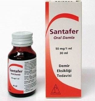 SANTAFER ORAL DAMLA 50MG/ML 1 SANTAFER ORAL DAMLA 50MG ML 34351