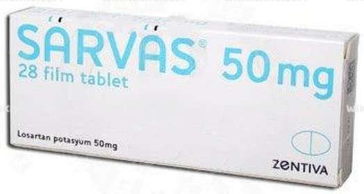 SARVAS 50 MG 28 FILM TABLET 1 SARVAS 50 MG 28 FILM TABLET 34363