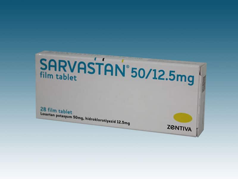 SARVASTAN 50/12,5 MG 28 FILM TABLET 1 SARVASTAN 50 125 MG 28 FILM TABLET 25295
