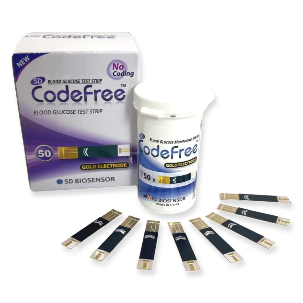 SD CODEFREE BLOOD GLUCOSE 50 STRIP 1 SD CODEFREE BLOOD GLUCOSE 50 STRIP 34369