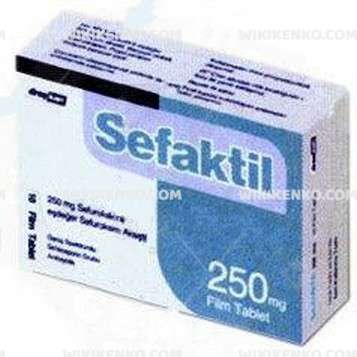 SEFAKTIL 250 MG 10 FILM TABLET 1 SEFAKTIL 250 MG 10 FILM TABLET 34390