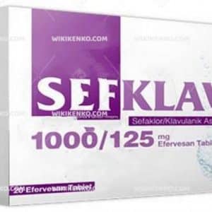 SEFKLAV 1000/125 MG 20 EFERVESAN TABLET 1 SEFKLAV 1000 125 MG 20 EFERVESAN TABLET 34412