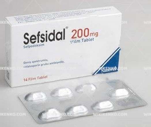SEFSIDAL 200 MG 14 FILM TABLET 1 SEFSIDAL 200 MG 14 FILM TABLET 34423