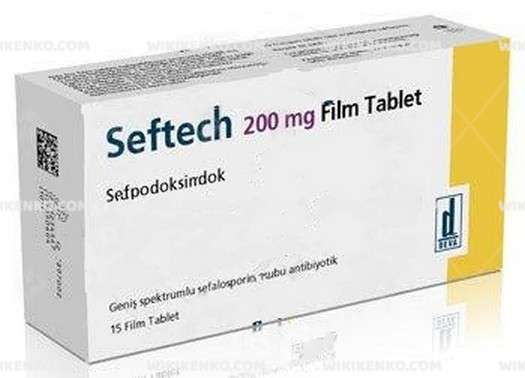 SEFTECH 200 MG 15 FILM TABLET 1 SEFTECH 200 MG 15 FILM TABLET 34428