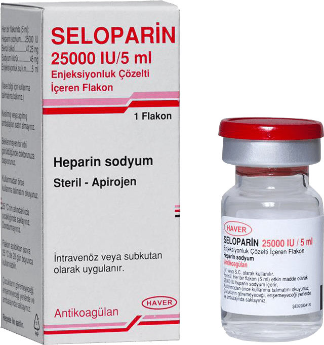 SELOPARIN 25000 IU 5 ML ENJEKSIYONLUK COZELTI ICEREN 1 FLAKON 25339