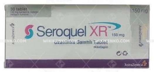 SEROQUEL XR 150 MG UZATILMIS SALIMLI 30 TABLET 1 SEROQUEL XR 150 MG UZATILMIS SALIMLI 30 TABLET 34505