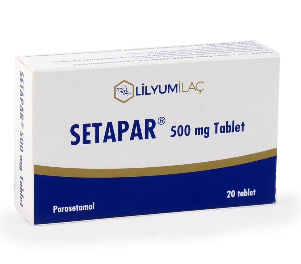 SETAPAR 500 MG TABLET 20 TABLET 34537