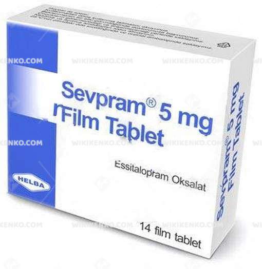 SEVPRAM 5 MG 14 FILM TABLET 1 SEVPRAM 5 MG 14 FILM TABLET 34550