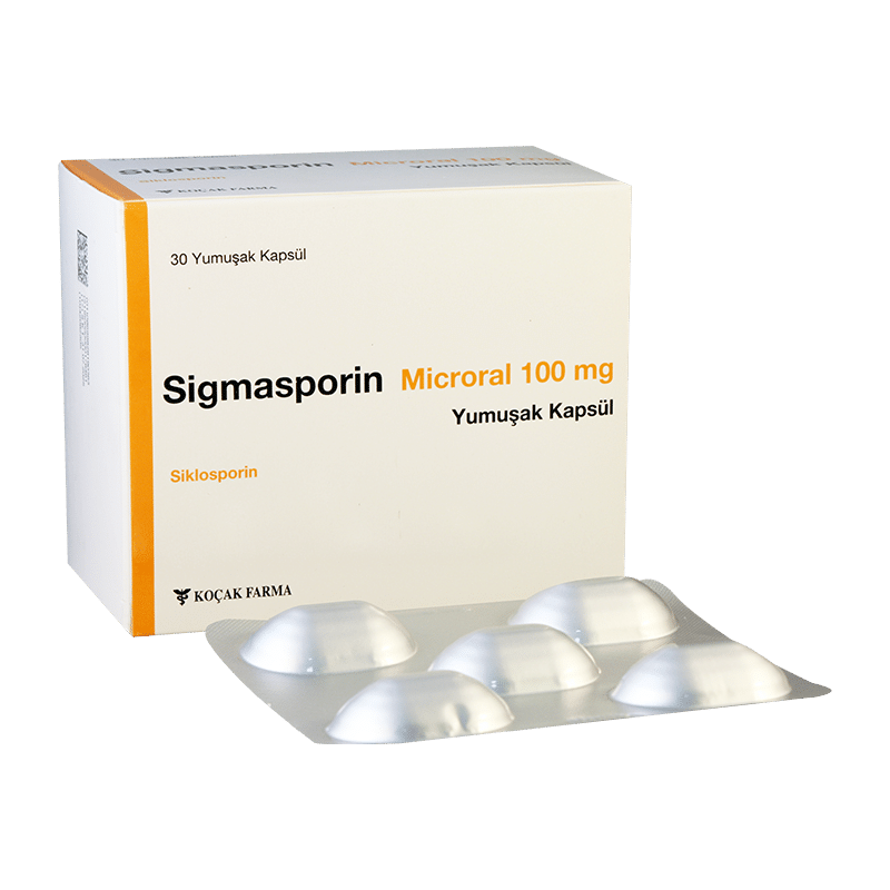 SIGMASPORIN MICRORAL 100 MG 30 YUMUSAK KAPSUL 1 SIGMASPORIN MICRORAL 100 MG 30 YUMUSAK KAPSUL 25414