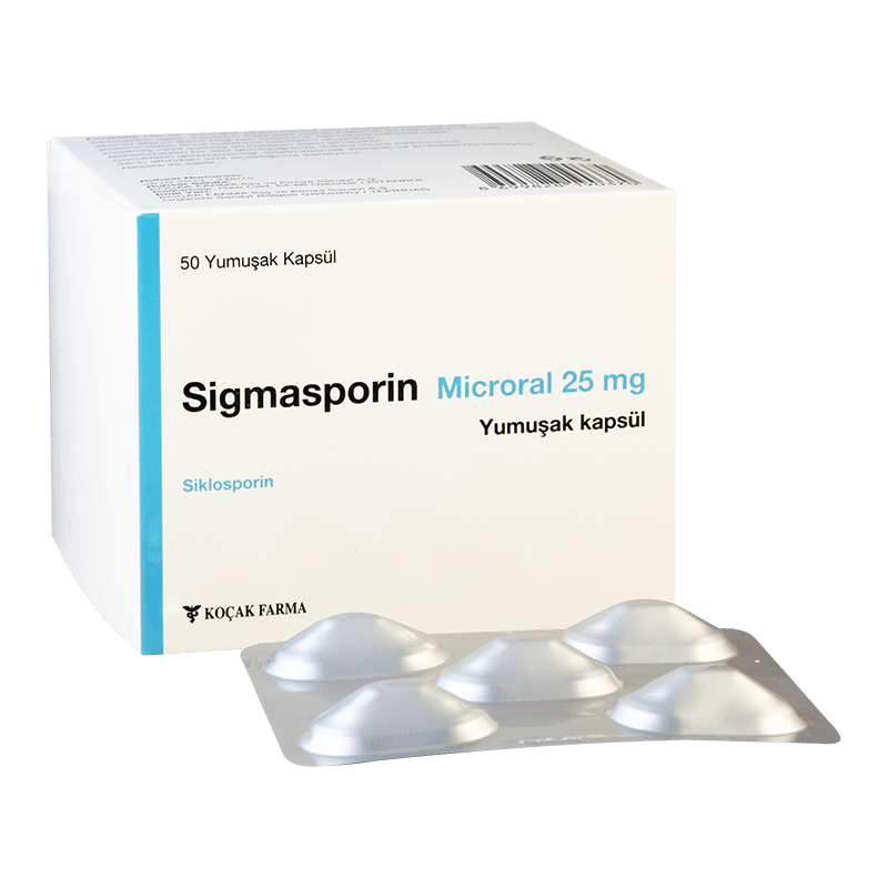 SIGMASPORIN MICRORAL 25 MG 50 YUMUSAK KAPSUL 1 SIGMASPORIN MICRORAL 25 MG 50 YUMUSAK KAPSUL 25415
