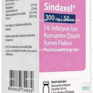 SINDAXEL 30 MG 5 ML IV INF. ICIN KONSANTRE COZ. ICEREN FLAKON 34603