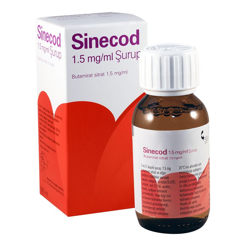 SINECOD 7,5 MG 100 ML SURUP 1 SINECOD 75 MG 100 ML SURUP 25445