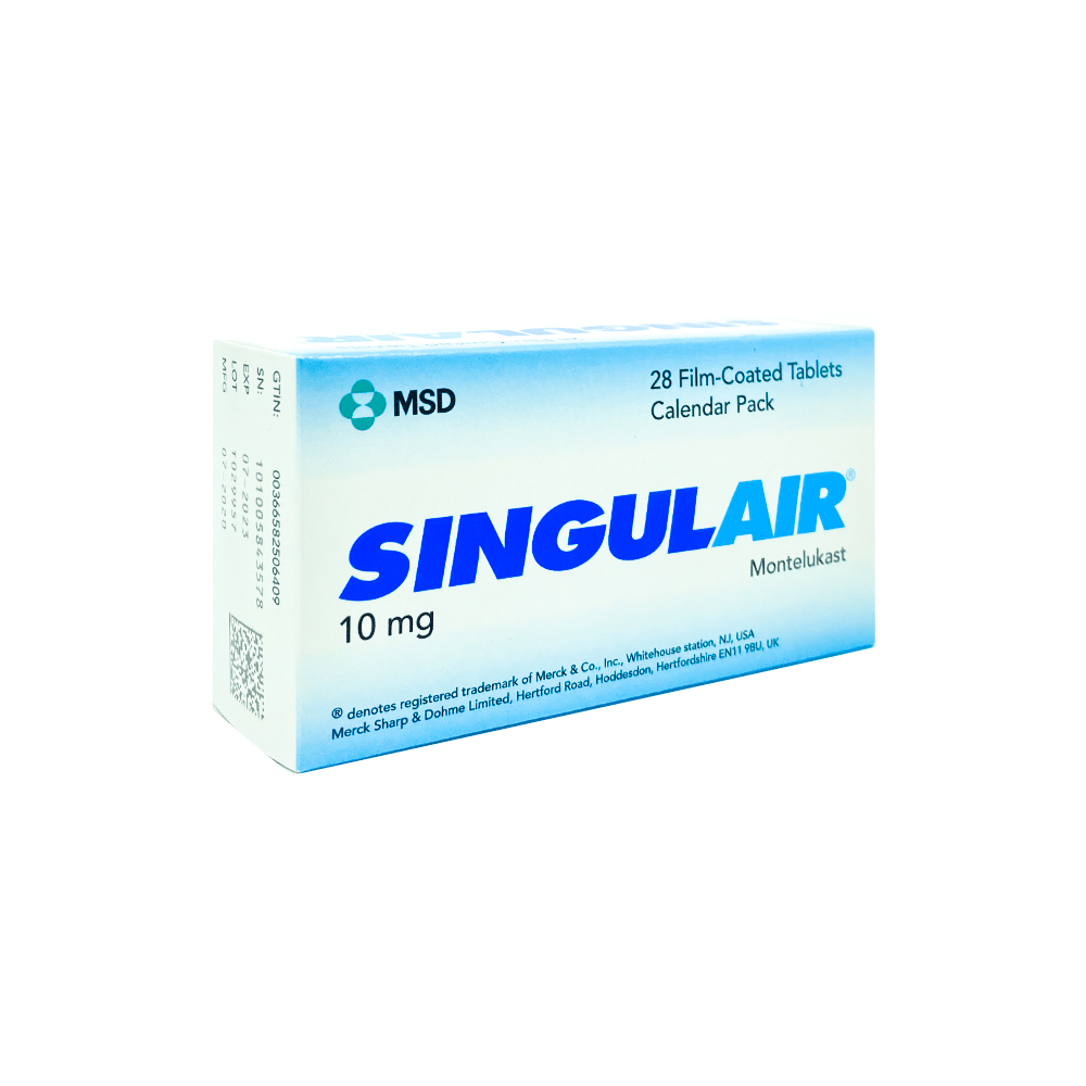 SINGULAIR 10 MG 28 TABLET 1 SINGULAIR 10 MG 28 TABLET 25450