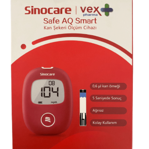 SINOCARE VEX PHARMA - SAFE AQ KAN ŞEKERİ ÖLÇÜM ÇUBUĞU 1 SINOCARE VEX PHARMA 8211 SAFE AQ KAN SEKERI OLCUM CUBUGU 25457