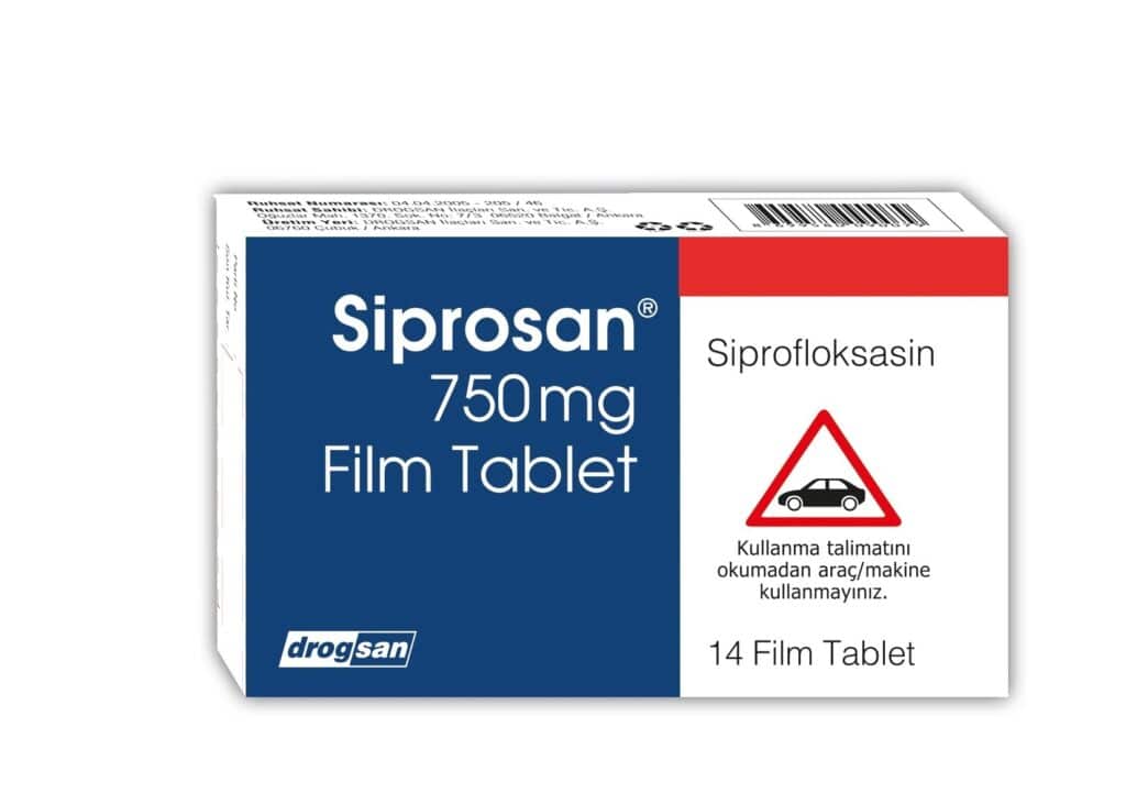 SIPROSAN 750 MG 14 FILM TABLET 1 SIPROSAN 750 MG 14 FILM TABLET 34626