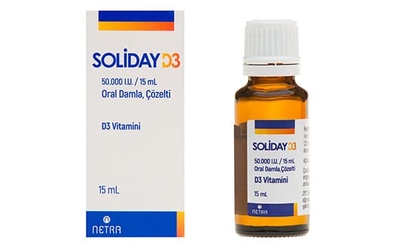SOLIDAY D3 50.000 I.U. 15 ML ORAL DAMLA COZELTI 25508