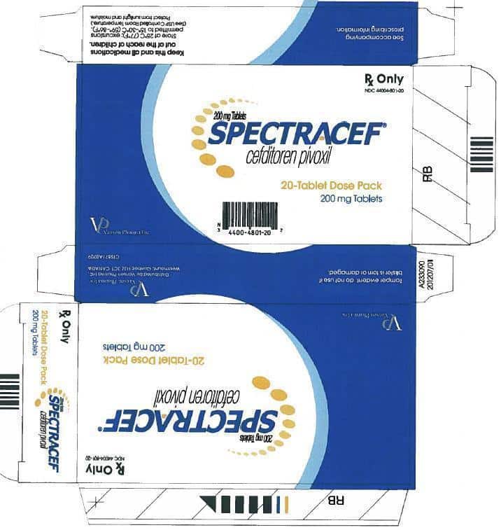 SPECTRACEF 200 MG 10 TABLET 1 SPECTRACEF 200 MG 10 TABLET 34707