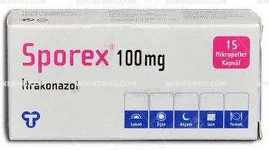 SPOREX 100 MG 15 MIKROPELLET KAPSUL 1 SPOREX 100 MG 15 MIKROPELLET KAPSUL 34722