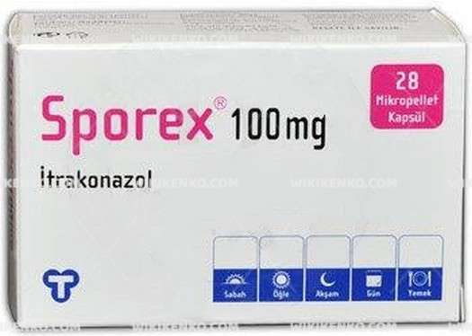 SPOREX 100 MG 28 MIKROPELLET KAPSUL 1 SPOREX 100 MG 28 MIKROPELLET KAPSUL 34723