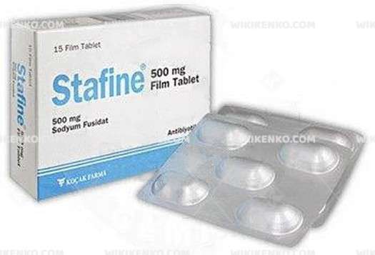STAFINE 500 MG 15 FILM TABLET 1 STAFINE 500 MG 15 FILM TABLET 25557