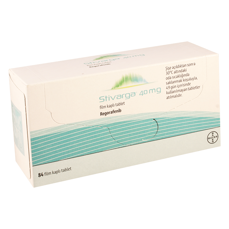 STIVARGA 40 MG 84 FILM KAPLI TABLET 1 STIVARGA 40 MG 84 FILM KAPLI TABLET 25575